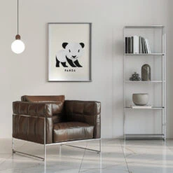 Panda - Stretched Canvas, Poster Or Fine Art Print(Panda Stretched Canvas Poster Or Fine Art Print 1) -Heart Wall Art Store pictufy interior chrome armchair ratio 5x7 2654760