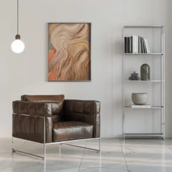 Nature Line II - Stretched Canvas, Poster Or Fine Art Print(Nature Line Ii Stretched Canvas Poster Or Fine Art Print) -Heart Wall Art Store pictufy interior chrome armchair ratio 5x7 2697450