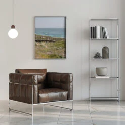 Coastal Walk - Stretched Canvas, Poster Or Fine Art Print(Coastal Walk Stretched Canvas Poster Or Fine Art Print) -Heart Wall Art Store pictufy interior chrome armchair ratio 5x7 2711026