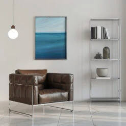 Coastal Calm - Stretched Canvas, Poster Or Fine Art Print(Coastal Calm Stretched Canvas Poster Or Fine Art Print) -Heart Wall Art Store pictufy interior chrome armchair ratio 5x7 2781767
