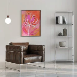 Fire Flower - Stretched Canvas, Poster Or Fine Art Print(Fire Flower Stretched Canvas Poster Or Fine Art Print) -Heart Wall Art Store pictufy interior chrome armchair ratio 5x7 2791191
