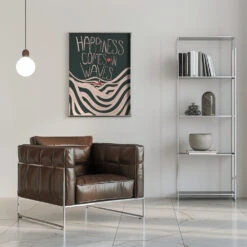Happiness Comes In Waves - Stretched Canvas, Poster Or Fine Art Print(Happiness Comes In Waves Stretched Canvas Poster Or Fine Art Print) 21 Happiness Comes In Waves - Stretched Canvas, Poster Or Fine Art Print(Happiness Comes In Waves Stretched Canvas Poster Or Fine Art Print) -Heart Wall Art Store pictufy interior chrome armchair ratio 5x7 2831288