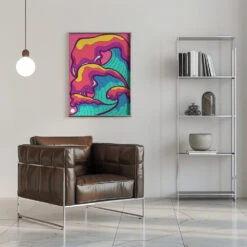 The Tidal Waves - Stretched Canvas, Poster Or Fine Art Print(The Tidal Waves Stretched Canvas Poster Or Fine Art Print) 21 The Tidal Waves - Stretched Canvas, Poster Or Fine Art Print(The Tidal Waves Stretched Canvas Poster Or Fine Art Print) -Heart Wall Art Store pictufy interior chrome armchair ratio 5x7 2833043