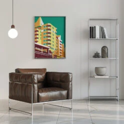 Berlin Kreuzberg - Stretched Canvas, Poster Or Fine Art Print(Berlin Kreuzberg Stretched Canvas Poster Or Fine Art Print) -Heart Wall Art Store pictufy interior chrome armchair ratio 5x7 2844140