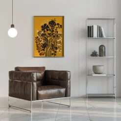 Stockholm Garden Autumn Day - Stretched Canvas, Poster Or Fine Art Print(Stockholm Garden Autumn Day Stretched Canvas Poster Or Fine Art Print) -Heart Wall Art Store pictufy interior chrome armchair ratio 5x7 2858424