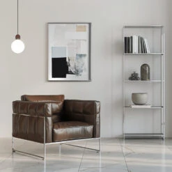 Additive 03 - Stretched Canvas, Poster Or Fine Art Print(Additive 03 Stretched Canvas Poster Or Fine Art Print) -Heart Wall Art Store pictufy interior chrome armchair ratio 5x7 2861690