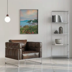 Sicily After Sunset - Stretched Canvas, Poster Or Fine Art Print(Sicily After Sunset Stretched Canvas Poster Or Fine Art Print) -Heart Wall Art Store pictufy interior chrome armchair ratio 5x7 2892563