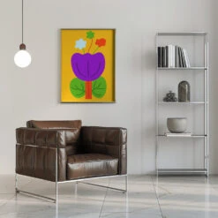 Vibrant Tones - Stretched Canvas, Poster Or Fine Art Print(Vibrant Tones Stretched Canvas Poster Or Fine Art Print) -Heart Wall Art Store pictufy interior chrome armchair ratio 5x7 2935230