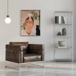 Quiet Afternoon - Stretched Canvas, Poster Or Fine Art Print(Quiet Afternoon Stretched Canvas Poster Or Fine Art Print) -Heart Wall Art Store pictufy interior chrome armchair ratio 5x7 2955442
