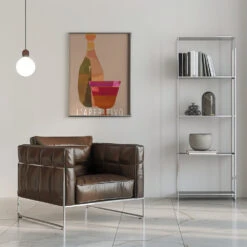 L'Aperitivo 2 - Stretched Canvas, Poster Or Fine Art Print(L 039 Aperitivo 2 Stretched Canvas Poster Or Fine Art Print) -Heart Wall Art Store pictufy interior chrome armchair ratio 5x7 3033422