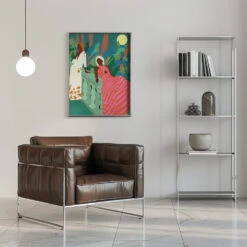 Lush Nights & Flowing Dresses - Stretched Canvas, Poster Or Fine Art Print(Lush Nights Flowing Dresses Stretched Canvas Poster Or Fine Art Print) -Heart Wall Art Store pictufy interior chrome armchair ratio 5x7 3066730