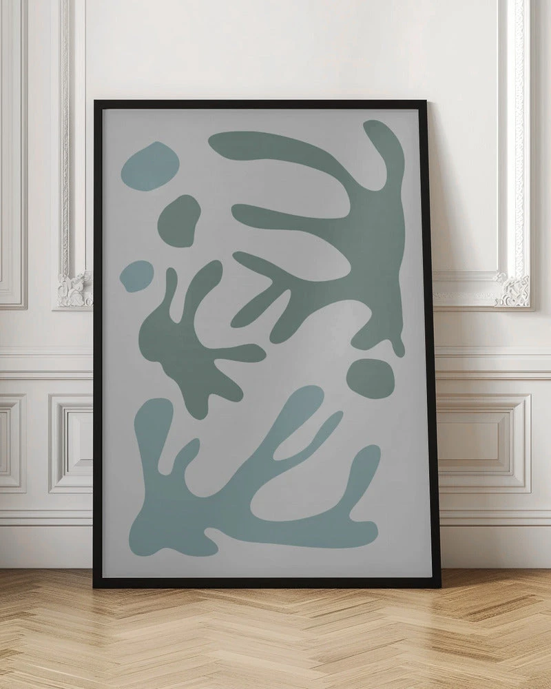 Seaweed Teal No 1 - Stretched Canvas, Poster Or Fine Art Print(Seaweed Teal No 1 Stretched Canvas Poster Or Fine Art Print) 6 Seaweed Teal No 1 - Stretched Canvas, Poster Or Fine Art Print(Seaweed Teal No 1 Stretched Canvas Poster Or Fine Art Print) - Image 6