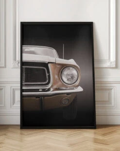 American Classic Car Mustang Coupe 1968 - Stretched Canvas, Poster Or Fine Art Print(American Classic Car Mustang Coupe 1968 Stretched Canvas Poster Or Fine Art Print) -Heart Wall Art Store pictufy interior floor ratio 2x3 2269515