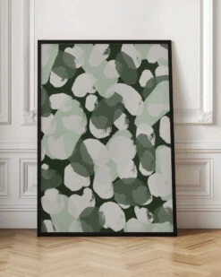 Green Round Strokes Pattern - Stretched Canvas, Poster Or Fine Art Print(Green Round Strokes Pattern Stretched Canvas Poster Or Fine Art Print) -Heart Wall Art Store pictufy interior floor ratio 2x3 2384299