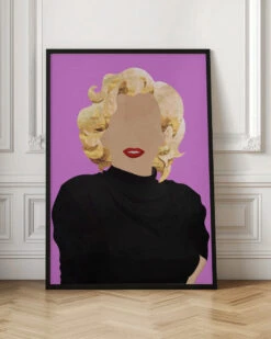 Faceless Marilyn Monroe Modern Art - Stretched Canvas, Poster Or Fine Art Print(Faceless Marilyn Monroe Modern Art Stretched Canvas Poster Or Fine Art Print) -Heart Wall Art Store pictufy interior floor ratio 2x3 2425724