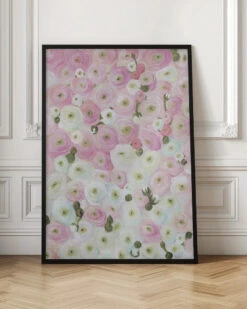 Gabry Painterly Ranunculus - Stretched Canvas, Poster Or Fine Art Print(Gabry Painterly Ranunculus Stretched Canvas Poster Or Fine Art Print) -Heart Wall Art Store pictufy interior floor ratio 2x3 2428543