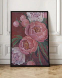 Nevaeh Peonies - Stretched Canvas, Poster Or Fine Art Print(Nevaeh Peonies Stretched Canvas Poster Or Fine Art Print) -Heart Wall Art Store pictufy interior floor ratio 2x3 2428550