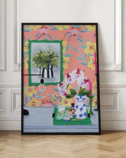 Funky Wallpaper By Sarah Gesek- Stretched Canvas, Poster Or Fine Art Print(Funky Wallpaper Stretched Canvas Poster Or Fine Art Print) -Heart Wall Art Store pictufy interior floor ratio 2x3 2536245