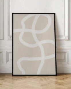 White Brush Stroke Poster - Stretched Canvas, Poster Or Fine Art Print(White Brush Stroke Poster Stretched Canvas Poster Or Fine Art Print) -Heart Wall Art Store pictufy interior floor ratio 2x3 2551337