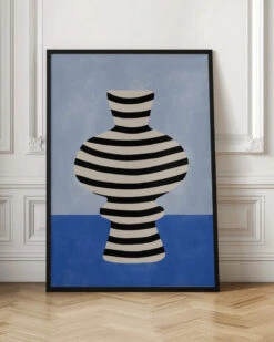 Striped Vase Illusion - Stretched Canvas, Poster Or Fine Art Print(Striped Vase Illusion Stretched Canvas Poster Or Fine Art Print) -Heart Wall Art Store pictufy interior floor ratio 2x3 2551435