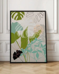 Leaves Line Boho3 Kopie - Stretched Canvas, Poster Or Fine Art Print(Leaves Line Boho3 Kopie Stretched Canvas Poster Or Fine Art Print) -Heart Wall Art Store pictufy interior floor ratio 2x3 2552920