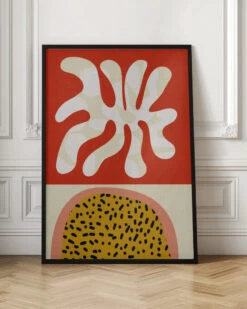 Mid Century Cut Outs - Stretched Canvas, Poster Or Fine Art Print(Mid Century Cut Outs Stretched Canvas Poster Or Fine Art Print) -Heart Wall Art Store pictufy interior floor ratio 2x3 2552970