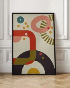 Mid Century Cirque 3 - Stretched Canvas, Poster Or Fine Art Print(Mid Century Cirque 3 Stretched Canvas Poster Or Fine Art Print) -Heart Wall Art Store pictufy interior floor ratio 2x3 2552972