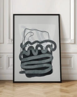 Painted Lines Swazz 3 Kopie - Stretched Canvas, Poster Or Fine Art Print(Painted Lines Swazz 3 Kopie Stretched Canvas Poster Or Fine Art Print) -Heart Wall Art Store pictufy interior floor ratio 2x3 2553058