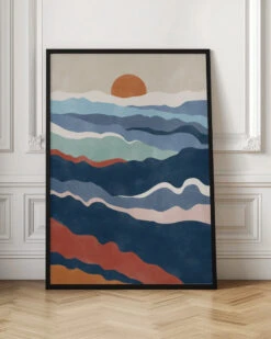 Abstract Landscape With Layered Waves - Stretched Canvas, Poster Or Fine Art Print(Abstract Landscape With Layered Waves Stretched Canvas Poster Or Fine Art Print) 17 Abstract Landscape With Layered Waves - Stretched Canvas, Poster Or Fine Art Print(Abstract Landscape With Layered Waves Stretched Canvas Poster Or Fine Art Print) -Heart Wall Art Store pictufy interior floor ratio 2x3 2553298