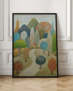 Crowd Of Single Trees By Angeles M. Pomata. - Stretched Canvas, Poster Or Fine Art Print(Crowd Of Single Trees Stretched Canvas Poster Or Fine Art Print) -Heart Wall Art Store pictufy interior floor ratio 2x3 2571529