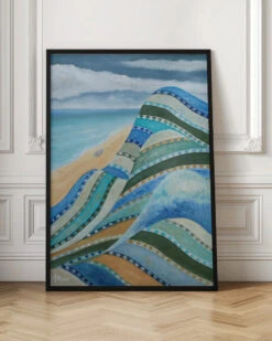 Nonforlorn Blue - Stretched Canvas, Poster Or Fine Art Print(Nonforlorn Blue Stretched Canvas Poster Or Fine Art Print) -Heart Wall Art Store pictufy interior floor ratio 2x3 2571621