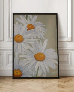 White Daisies - Stretched Canvas, Poster Or Fine Art Print(White Daisies Stretched Canvas Poster Or Fine Art Print) -Heart Wall Art Store pictufy interior floor ratio 2x3 2575864