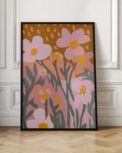 Pastel Flower Impression No 7 - Stretched Canvas, Poster Or Fine Art Print(Pastel Flower Impression No 7 Stretched Canvas Poster Or Fine Art Print) -Heart Wall Art Store pictufy interior floor ratio 2x3 2591433