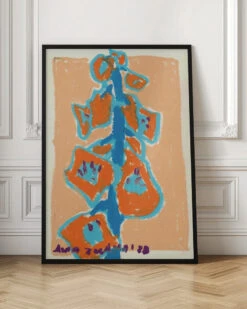 Foxgloves - Stretched Canvas, Poster Or Fine Art Print(Foxgloves Stretched Canvas Poster Or Fine Art Print) -Heart Wall Art Store pictufy interior floor ratio 2x3 2619024