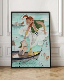 The Fisherman And The Jinni - Stretched Canvas, Poster Or Fine Art Print(The Fisherman And The Jinni Stretched Canvas Poster Or Fine Art Print) 17 The Fisherman And The Jinni - Stretched Canvas, Poster Or Fine Art Print(The Fisherman And The Jinni Stretched Canvas Poster Or Fine Art Print) -Heart Wall Art Store pictufy interior floor ratio 2x3 2663579