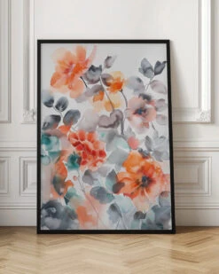 Watercolor Floral No. 2 - Stretched Canvas, Poster Or Fine Art Print(Watercolor Floral No 2 Stretched Canvas Poster Or Fine Art Print) -Heart Wall Art Store pictufy interior floor ratio 2x3 2775371