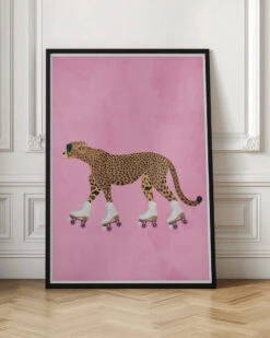 Cheetah Rollerskating - Stretched Canvas, Poster Or Fine Art Print(Cheetah Rollerskating Stretched Canvas Poster Or Fine Art Print) 17 Cheetah Rollerskating - Stretched Canvas, Poster Or Fine Art Print(Cheetah Rollerskating Stretched Canvas Poster Or Fine Art Print) -Heart Wall Art Store pictufy interior floor ratio 2x3 2780512