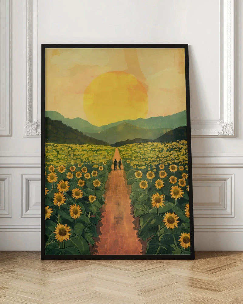 Sunflower Plantation - Stretched Canvas, Poster Or Fine Art Print(Sunflower Plantation Stretched Canvas Poster Or Fine Art Print) 6 Sunflower Plantation - Stretched Canvas, Poster Or Fine Art Print(Sunflower Plantation Stretched Canvas Poster Or Fine Art Print) - Image 6