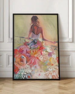 Flower Dress - Stretched Canvas, Poster Or Fine Art Print(Flower Dress Stretched Canvas Poster Or Fine Art Print) -Heart Wall Art Store pictufy interior floor ratio 2x3 2787338