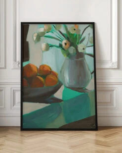 Oranges And White Ranunculus - Stretched Canvas, Poster Or Fine Art Print(Oranges And White Ranunculus Stretched Canvas Poster Or Fine Art Print) -Heart Wall Art Store pictufy interior floor ratio 2x3 2787378