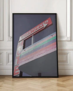 Las Vegas Pink Gas Station - Stretched Canvas, Poster Or Fine Art Print(Las Vegas Pink Gas Station Stretched Canvas Poster Or Fine Art Print) -Heart Wall Art Store pictufy interior floor ratio 2x3 2817196