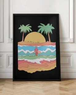 Let The Waves Set You Free - Stretched Canvas, Poster Or Fine Art Print(Let The Waves Set You Free Stretched Canvas Poster Or Fine Art Print) -Heart Wall Art Store pictufy interior floor ratio 2x3 2827196