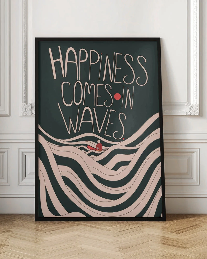 Happiness Comes In Waves - Stretched Canvas, Poster Or Fine Art Print(Happiness Comes In Waves Stretched Canvas Poster Or Fine Art Print) 6 Happiness Comes In Waves - Stretched Canvas, Poster Or Fine Art Print(Happiness Comes In Waves Stretched Canvas Poster Or Fine Art Print) - Image 6