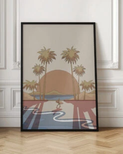 A Beach Stroll - Stretched Canvas, Poster Or Fine Art Print(A Beach Stroll Stretched Canvas Poster Or Fine Art Print) -Heart Wall Art Store pictufy interior floor ratio 2x3 2840143