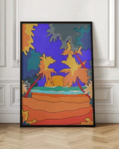 Sands And Waves - Stretched Canvas, Poster Or Fine Art Print(Sands And Waves Stretched Canvas Poster Or Fine Art Print) -Heart Wall Art Store pictufy interior floor ratio 2x3 2860285