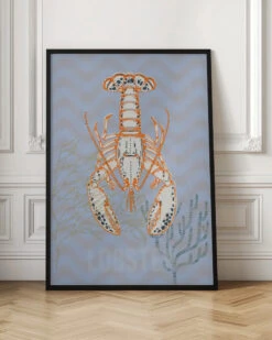Sea Life Lobster Neptune's Joy - Stretched Canvas, Poster Or Fine Art Print(Sea Life Lobster Neptune 039 S Joy Stretched Canvas Poster Or Fine Art Print) -Heart Wall Art Store pictufy interior floor ratio 2x3 2892046