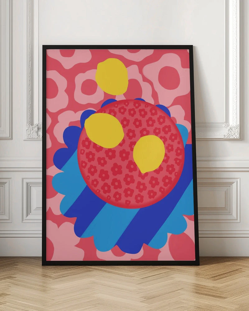 Lemon Flower Plate - Stretched Canvas, Poster Or Fine Art Print(Lemon Flower Plate Stretched Canvas Poster Or Fine Art Print) 6 Lemon Flower Plate - Stretched Canvas, Poster Or Fine Art Print(Lemon Flower Plate Stretched Canvas Poster Or Fine Art Print) - Image 6