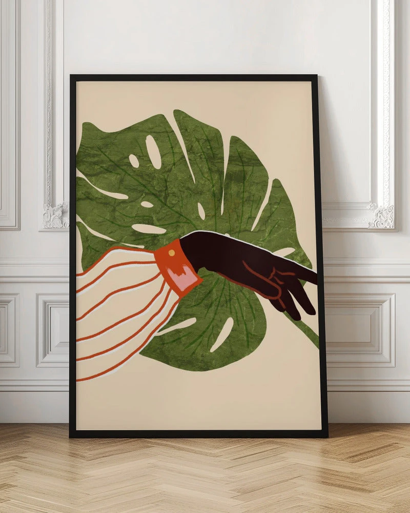 Green Canvas, Red Accent - Stretched Canvas, Poster Or Fine Art Print(Green Canvas Red Accent Stretched Canvas Poster Or Fine Art Print) 6 Green Canvas, Red Accent - Stretched Canvas, Poster Or Fine Art Print(Green Canvas Red Accent Stretched Canvas Poster Or Fine Art Print) - Image 6