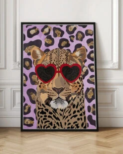 Leopard Print Leopard Pink - Stretched Canvas, Poster Or Fine Art Print(Leopard Print Leopard Pink Stretched Canvas Poster Or Fine Art Print) -Heart Wall Art Store pictufy interior floor ratio 2x3 2955627