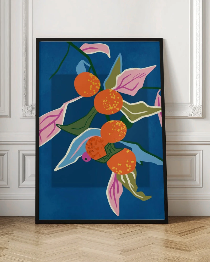 Lush Orange Botanicals - Stretched Canvas, Poster Or Fine Art Print(Lush Orange Botanicals Stretched Canvas Poster Or Fine Art Print) 6 Lush Orange Botanicals - Stretched Canvas, Poster Or Fine Art Print(Lush Orange Botanicals Stretched Canvas Poster Or Fine Art Print) - Image 6